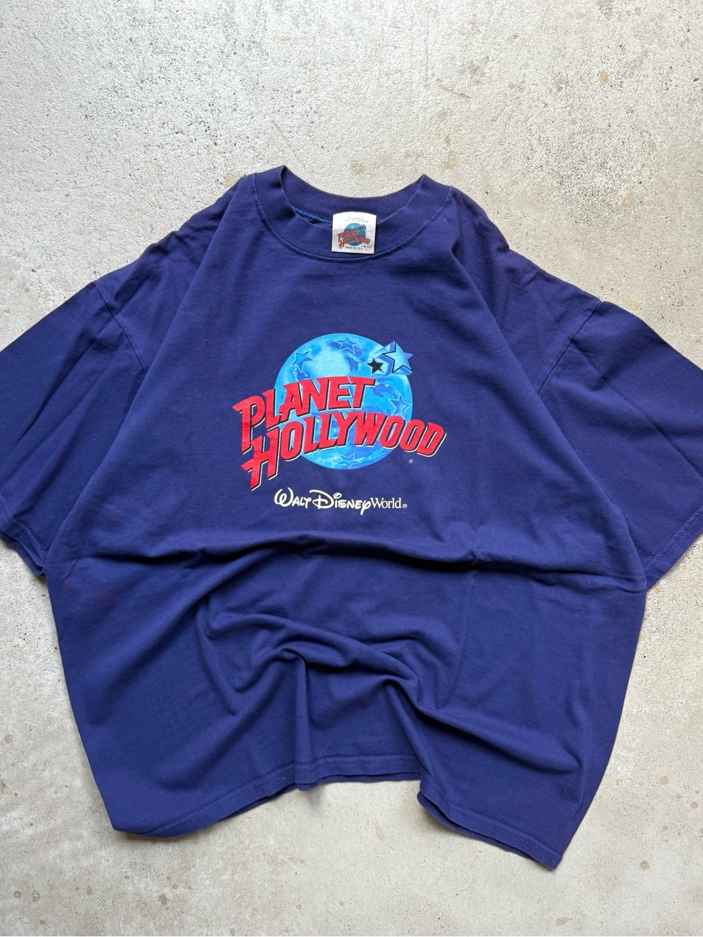90s Planet Hollywood Walt Disney World Purple Vintage Men’s Tshirt XL 25x30